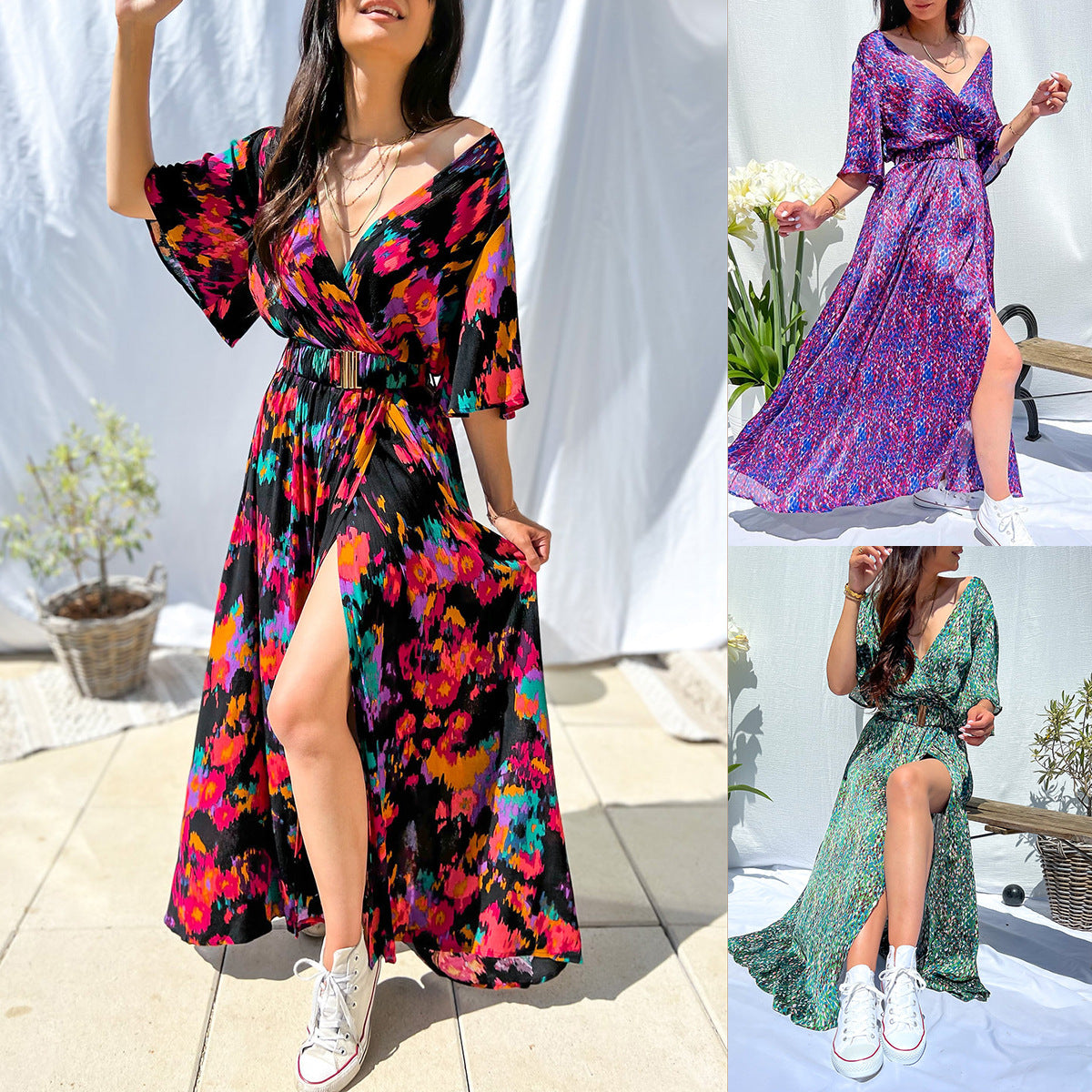 π¨ Colour Splash Boho Maxi Dress β Vibrant, Bold & Beautiful in Various Colours ππ