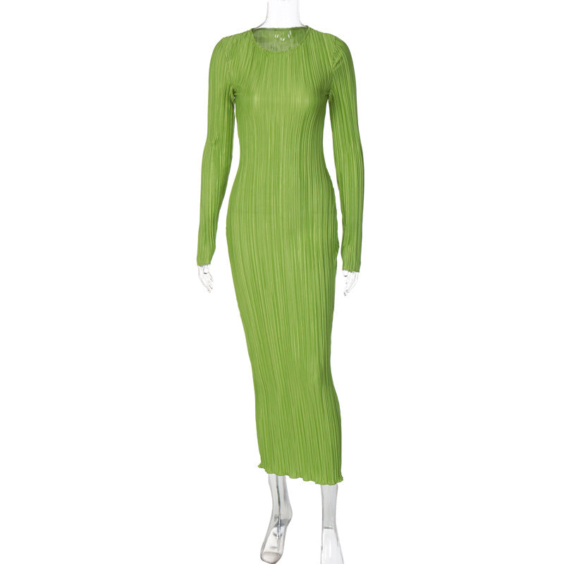 š§” Title: āSunset Sophistication: The Pleated Orange Midi Dress You NEEDā š§”