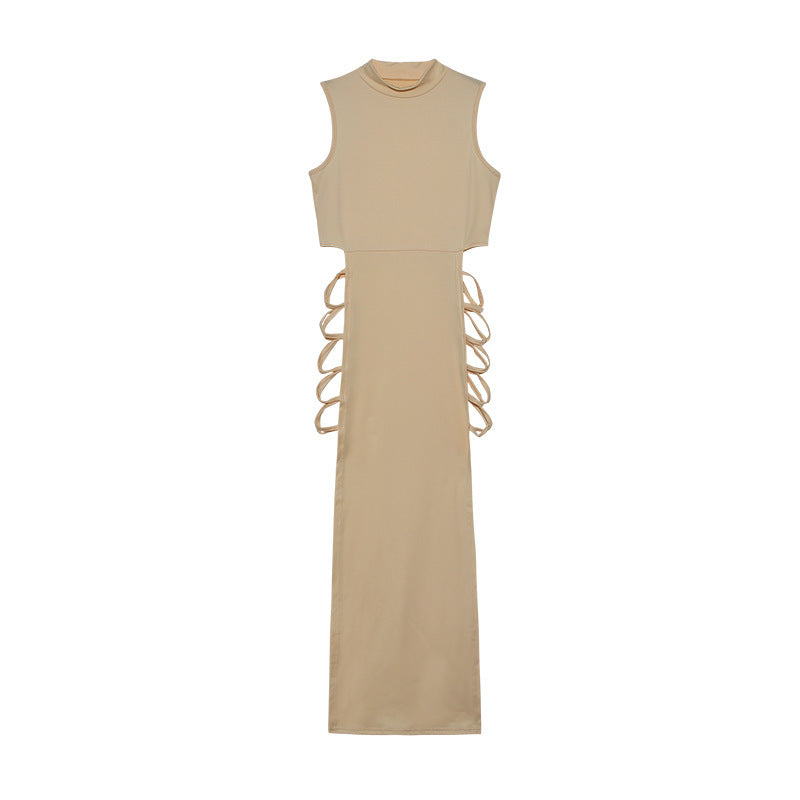 π€ Midnight Temptation Lace-Up Maxi Dress β Available in Various Colours