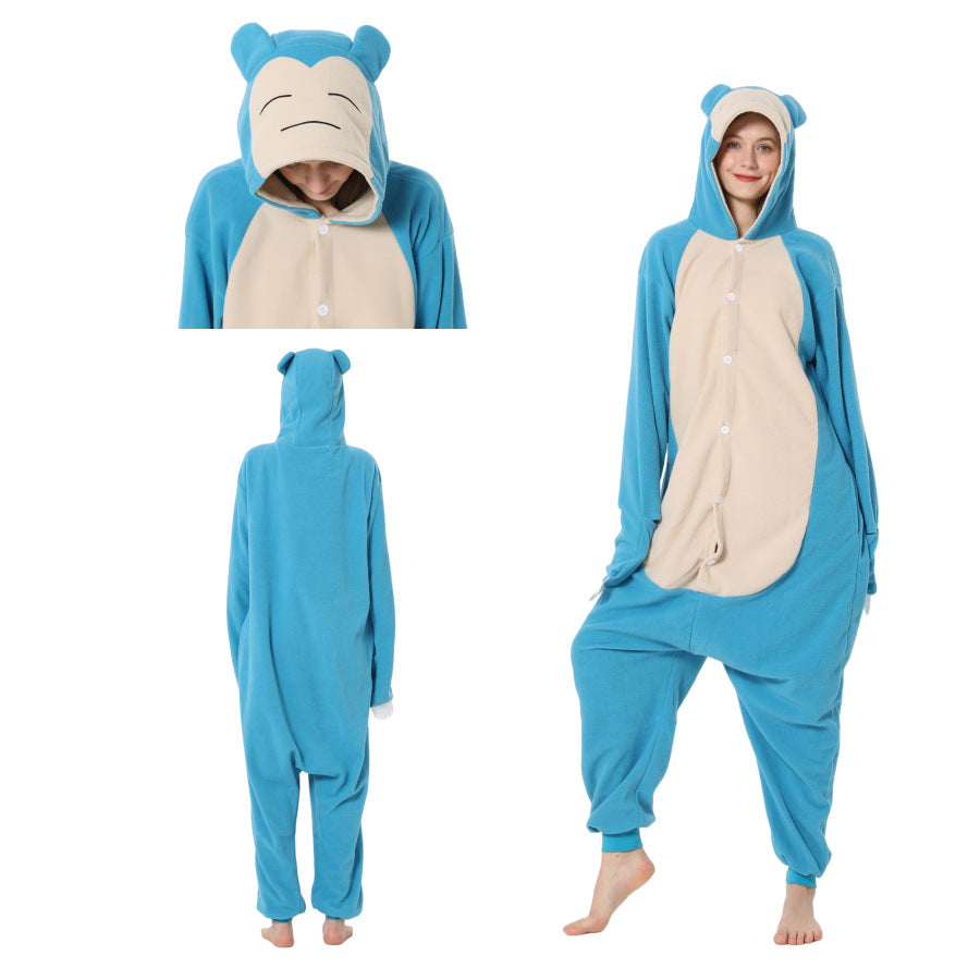 Animal one-piece pajamas
