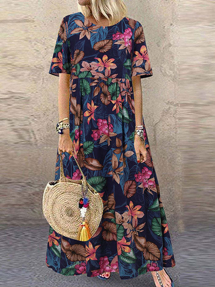 πΊ Island Escape Boho Maxi Dress β Available in Various Tropical Prints