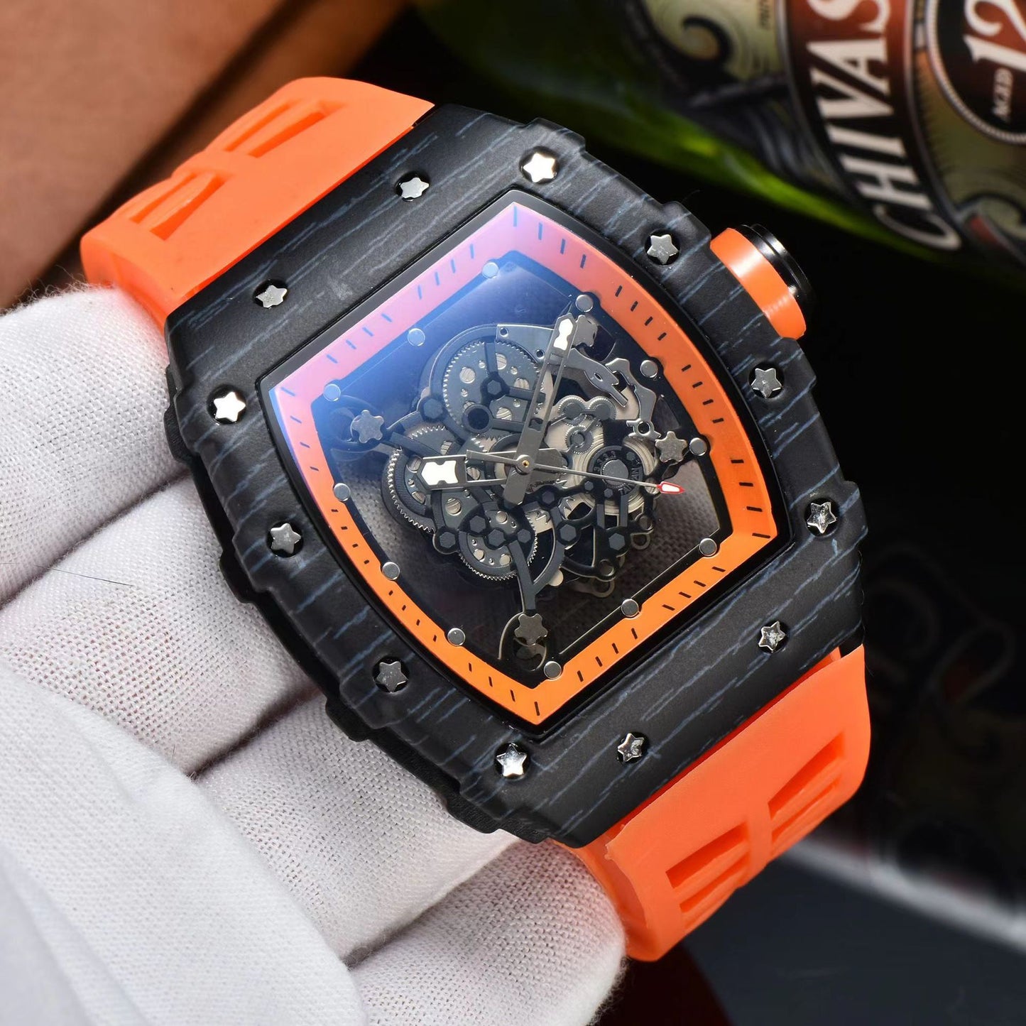 ๐ถ๏ธ Title: Skeleton Dial Luxury Sport Watch โ Precision in Various Colours ๐ถ๏ธ