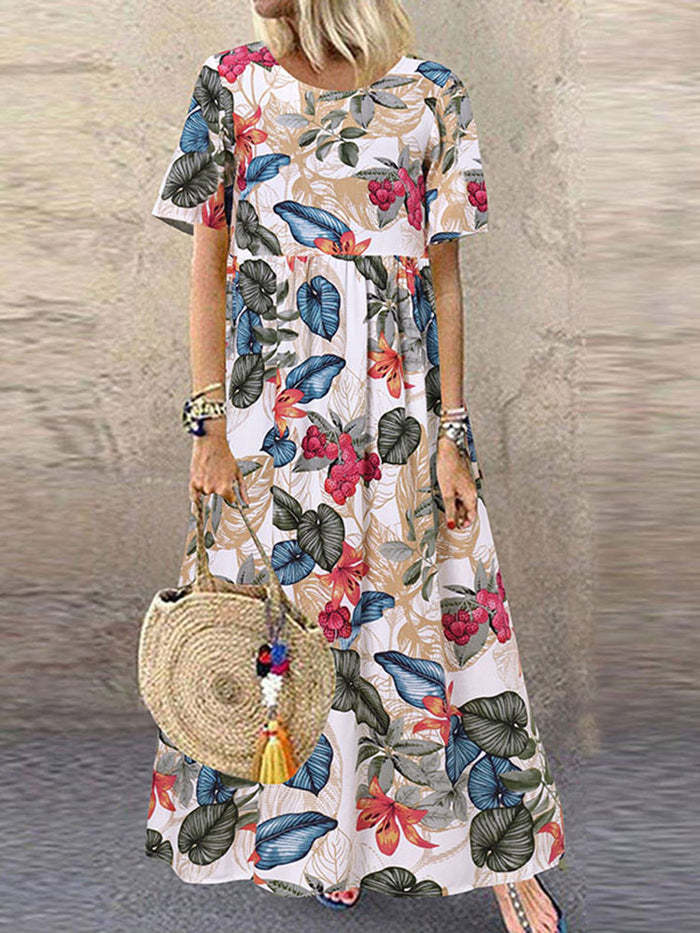 πΊ Island Escape Boho Maxi Dress β Available in Various Tropical Prints