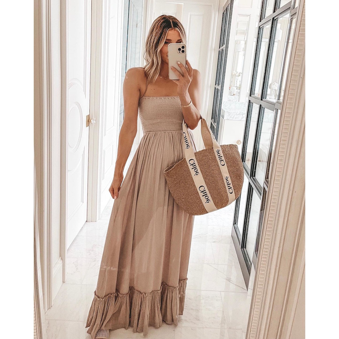 ✨ Boho Breeze Strapless Maxi Dress
