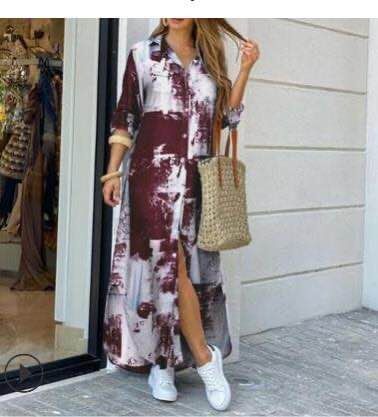 🧡 Title: “The Boho Button-Up Maxi: Effortless Style in Every Shade” 🌞👗