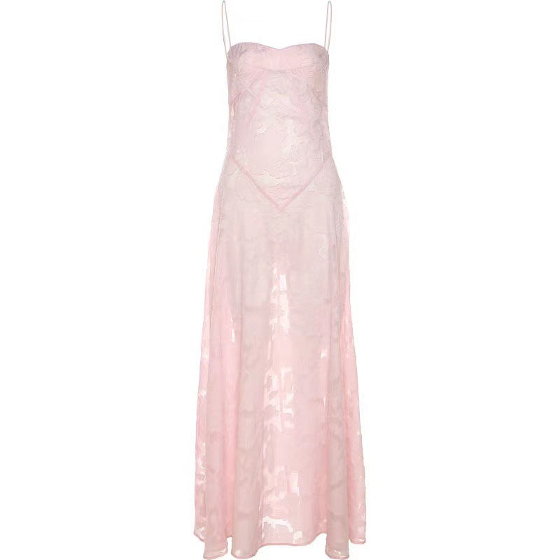 ๐ธ Blush Romance Sheer Lace Maxi Dress โ Elegant, Ethereal & Made to Mesmerise โจ๐