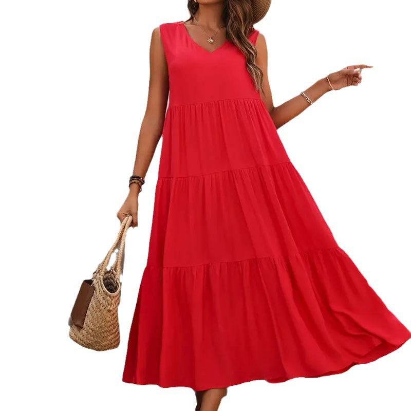 ๐ค Title: โThe Everyday Tiered Maxi Dress โ Effortlessly Elegant in Every Colourโ ๐๐