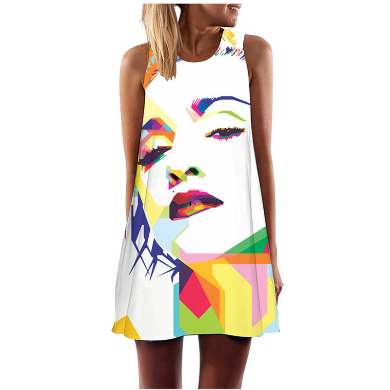 🖤 Title: “Pop Art Power: The Bold Statement Dress That Speaks Volumes” 🎨✨