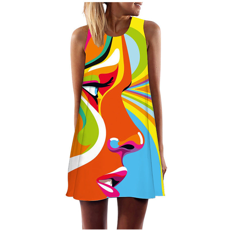 🖤 Title: “Pop Art Power: The Bold Statement Dress That Speaks Volumes” 🎨✨