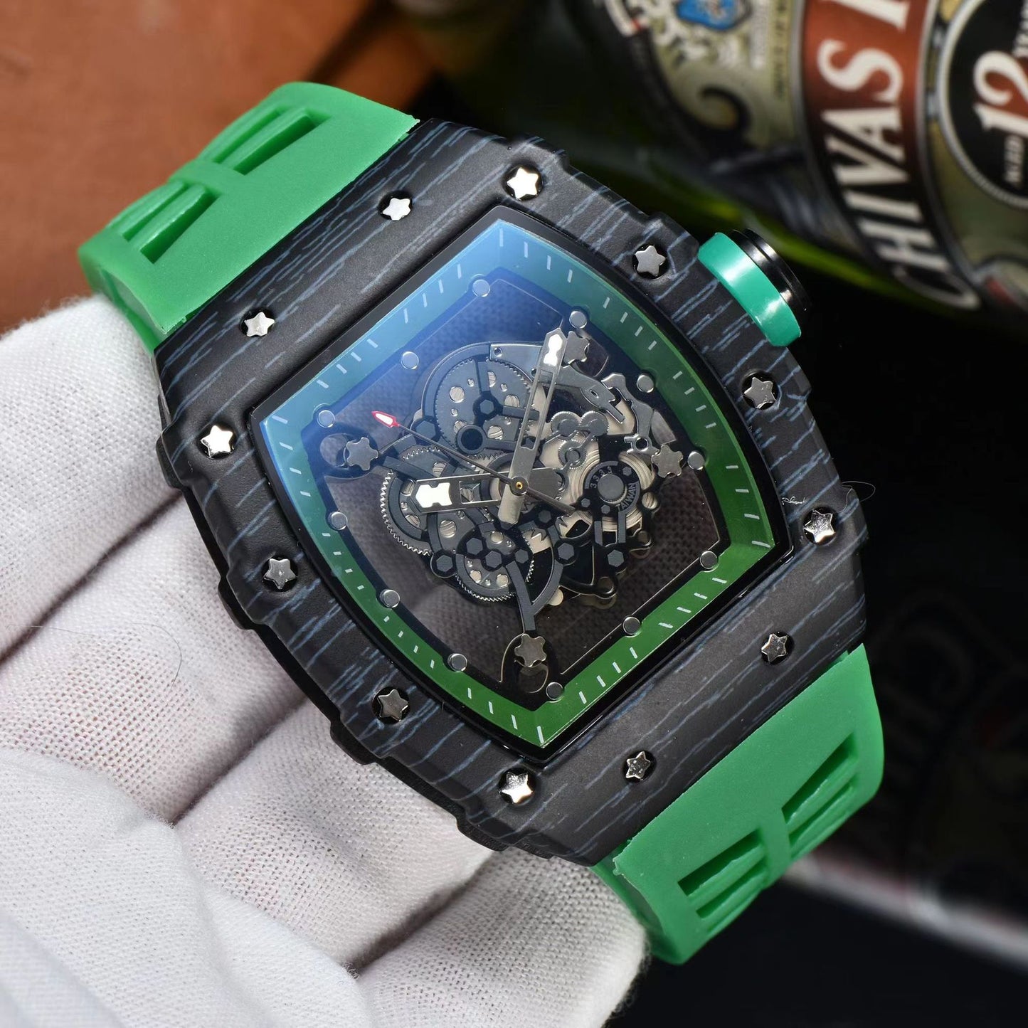 ๐ถ๏ธ Title: Skeleton Dial Luxury Sport Watch โ Precision in Various Colours ๐ถ๏ธ