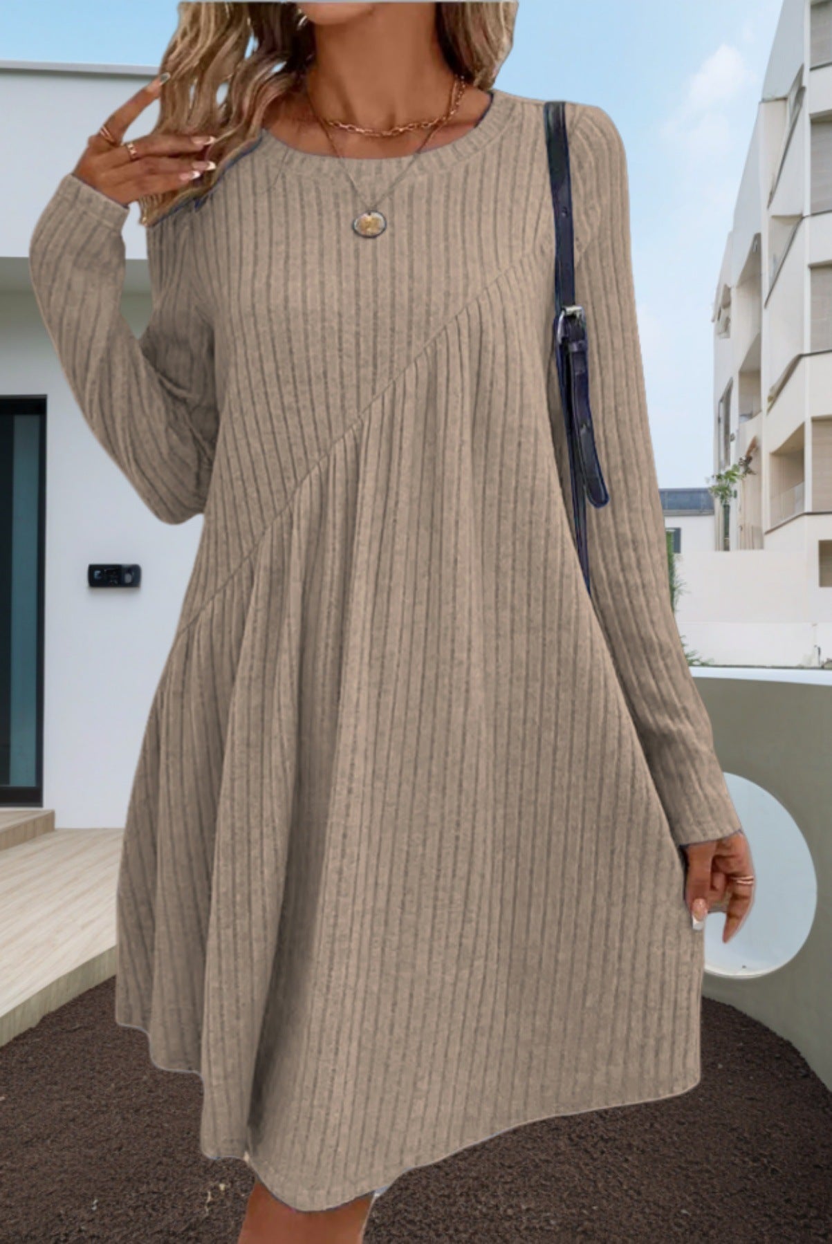 π Everyday Luxe Ribbed Knit Dress β Various Colours for Effortless Style