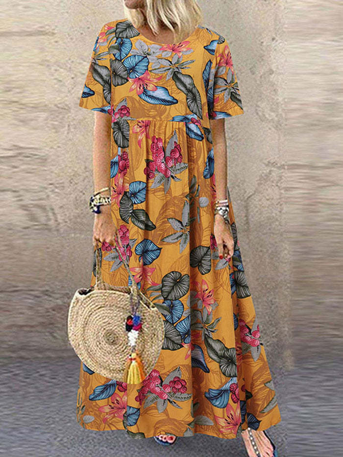 πΊ Island Escape Boho Maxi Dress β Available in Various Tropical Prints