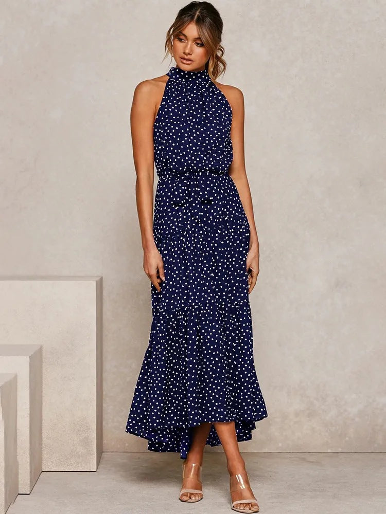 πΏ Title: βTwirl Into Summer: The Polka Dot Tiered Halter Dress β Now in Multiple Colours!β πβοΈ