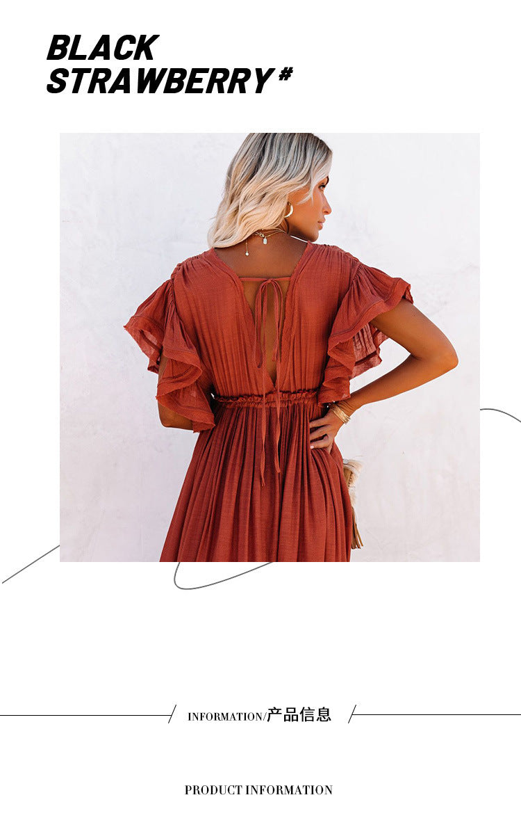 🌿 Boho Drift Button-Down Maxi Dress – Available in Various Colours