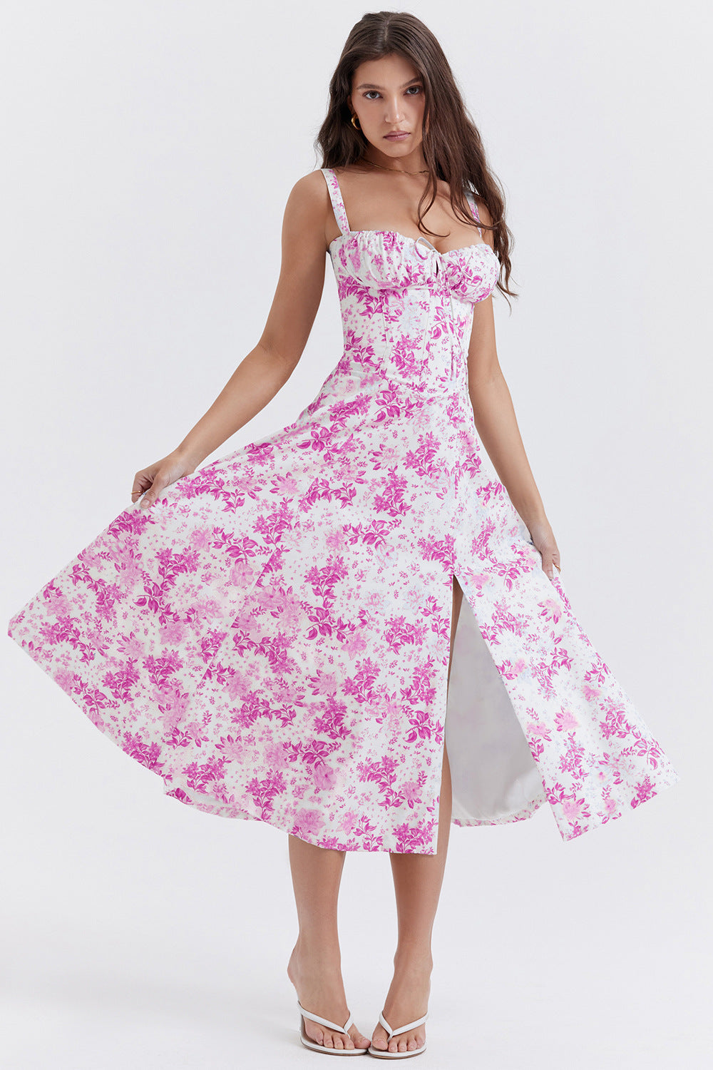 ❤️ Scarlet Corset Romance Midi Dress – Available in Various Colours