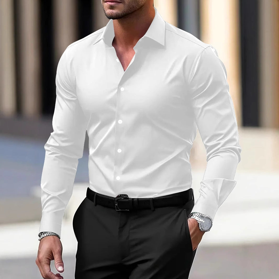 ๐ Menโs Slim Fit Long Sleeve Dress Shirt โ Sleek Style in Various Colours