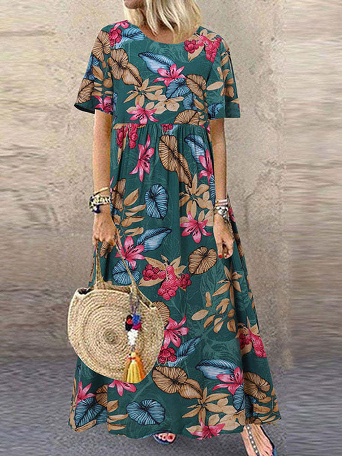 πΊ Island Escape Boho Maxi Dress β Available in Various Tropical Prints