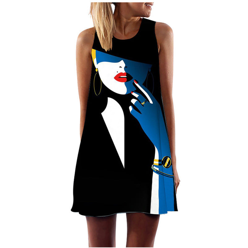 🖤 Title: “Pop Art Power: The Bold Statement Dress That Speaks Volumes” 🎨✨
