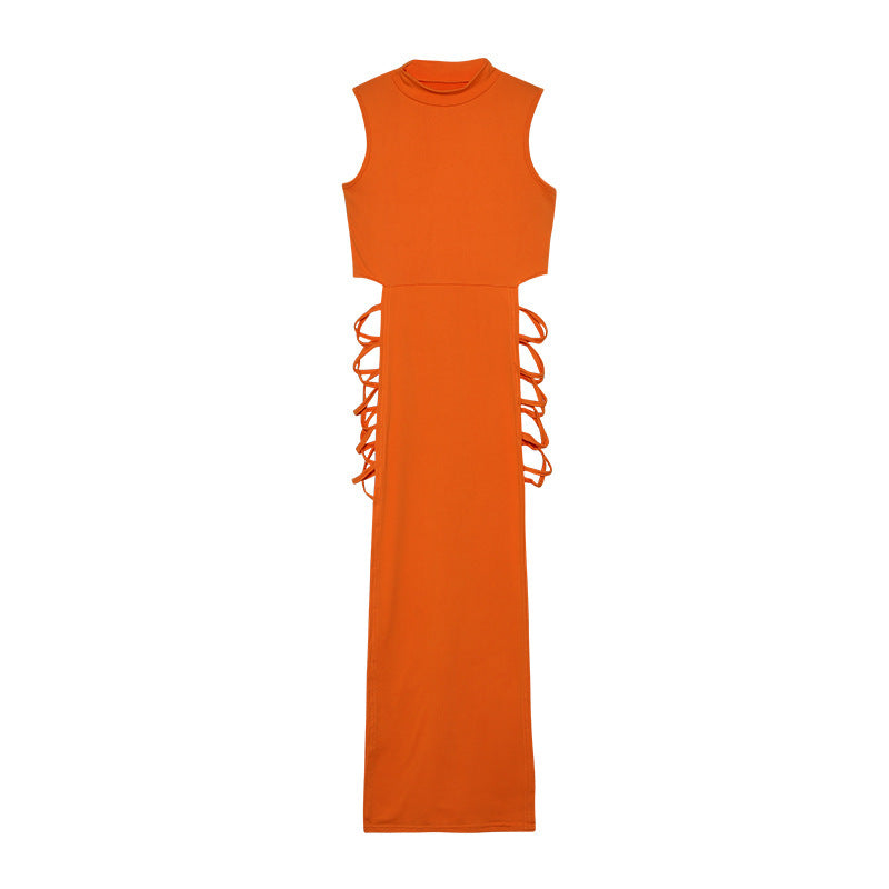π€ Midnight Temptation Lace-Up Maxi Dress β Available in Various Colours