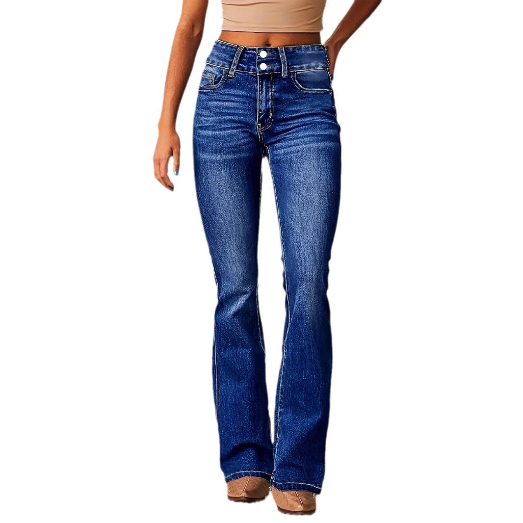 π High-Waisted Flare Jeans β Classic Fit with Modern Edge