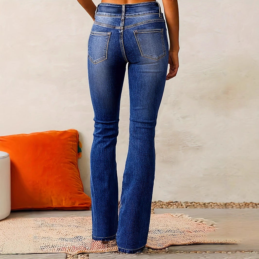 π High-Waisted Flare Jeans β Classic Fit with Modern Edge