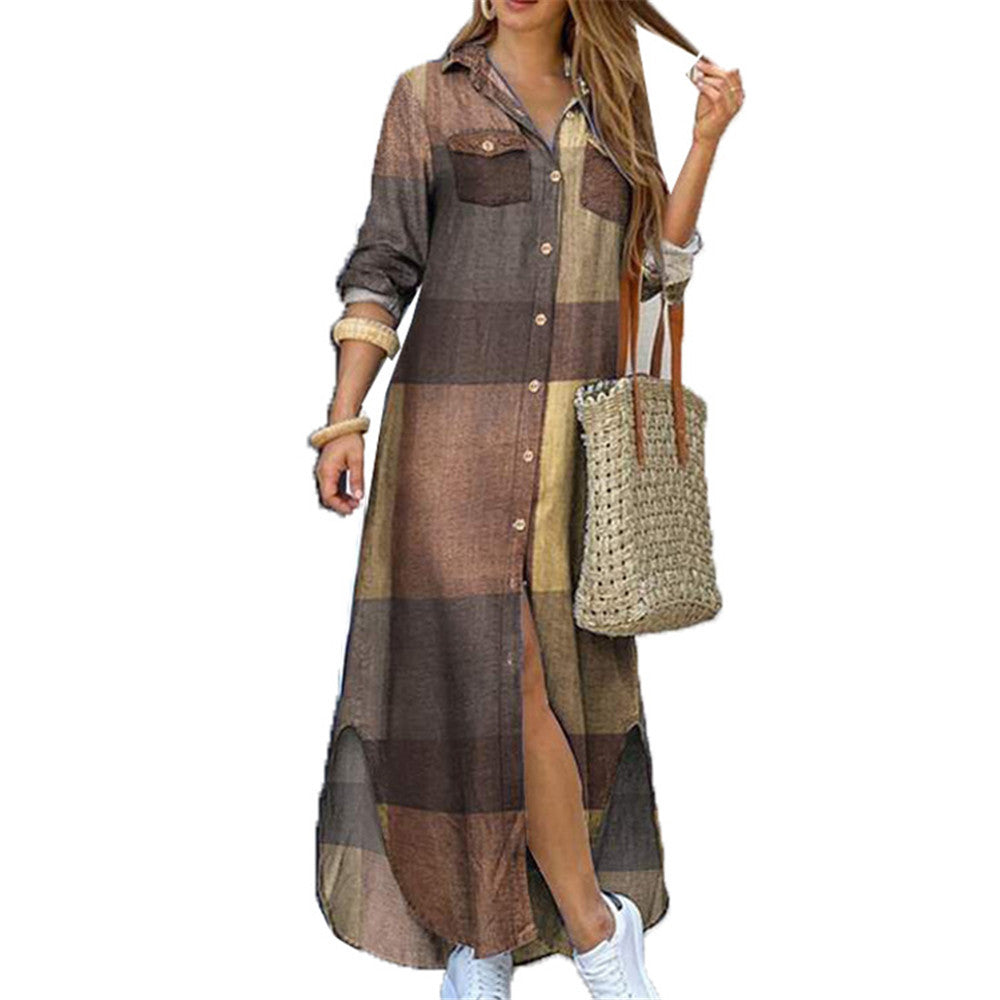 🧡 Title: “The Boho Button-Up Maxi: Effortless Style in Every Shade” 🌞👗