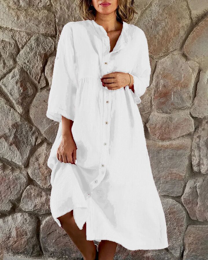 Hot Pink Button-Up Shirt Dress – Bold, Breezy, Beautiful 💃🌺