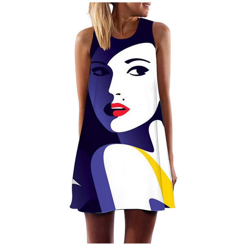 🖤 Title: “Pop Art Power: The Bold Statement Dress That Speaks Volumes” 🎨✨