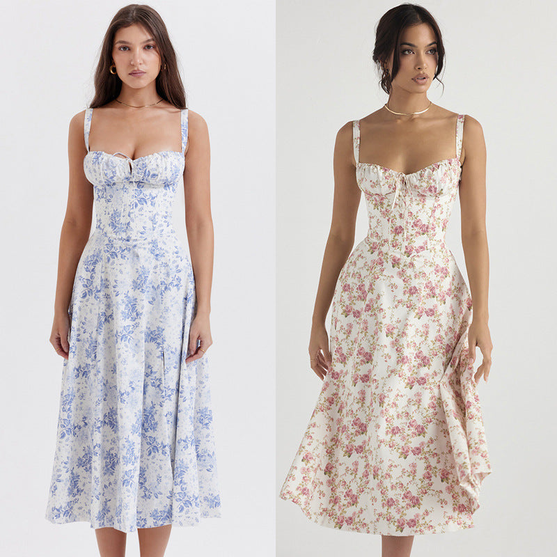 ❤️ Scarlet Corset Romance Midi Dress – Available in Various Colours