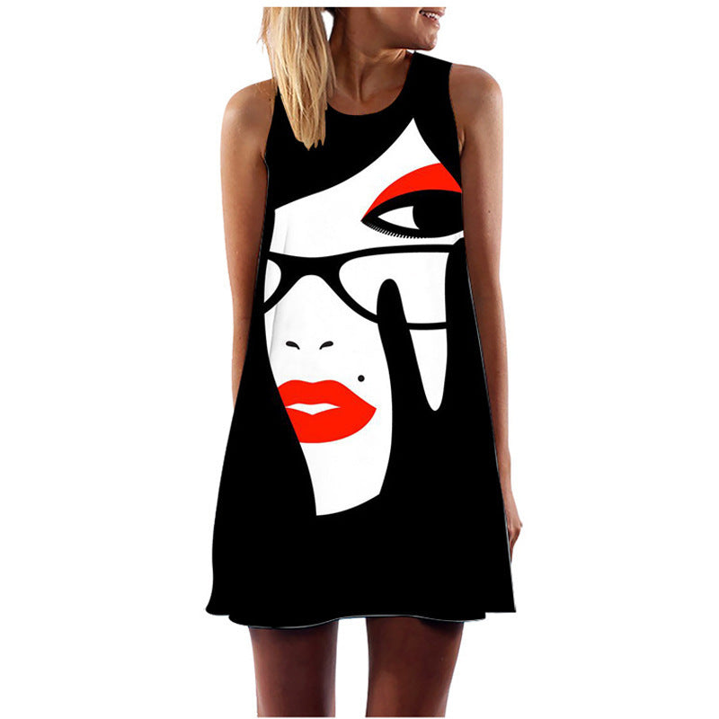 🖤 Title: “Pop Art Power: The Bold Statement Dress That Speaks Volumes” 🎨✨