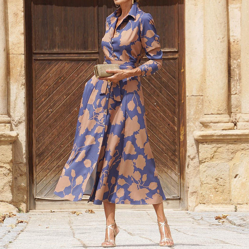 πΏ Luxe Bloom Button-Down Maxi Dress β Sophisticated Style with Timeless Florals πΈπ