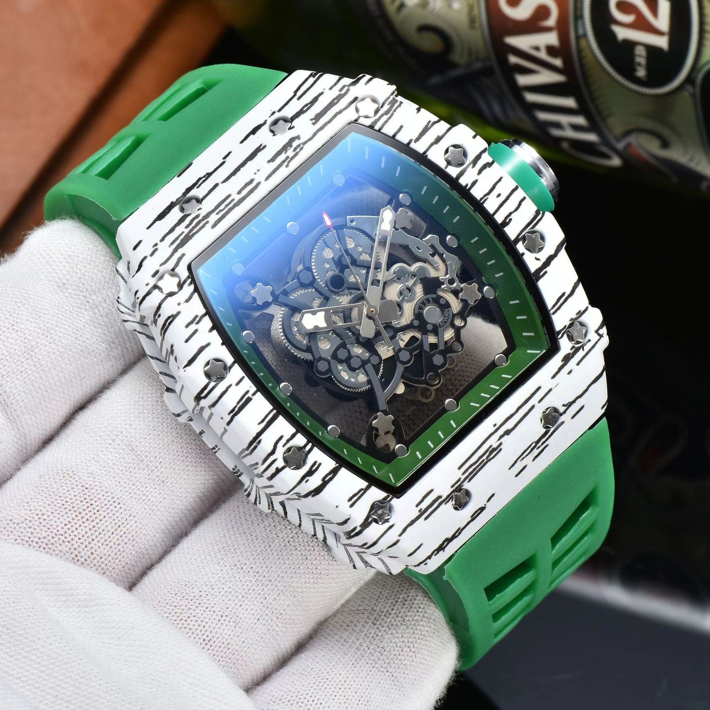 ๐ถ๏ธ Title: Skeleton Dial Luxury Sport Watch โ Precision in Various Colours ๐ถ๏ธ