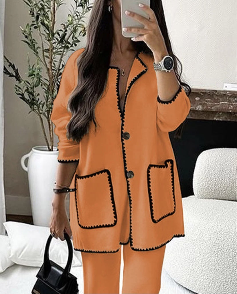 GY24199 fashionable patchwork patch bag suit European and American cross-border new products for autumn and winter 2023