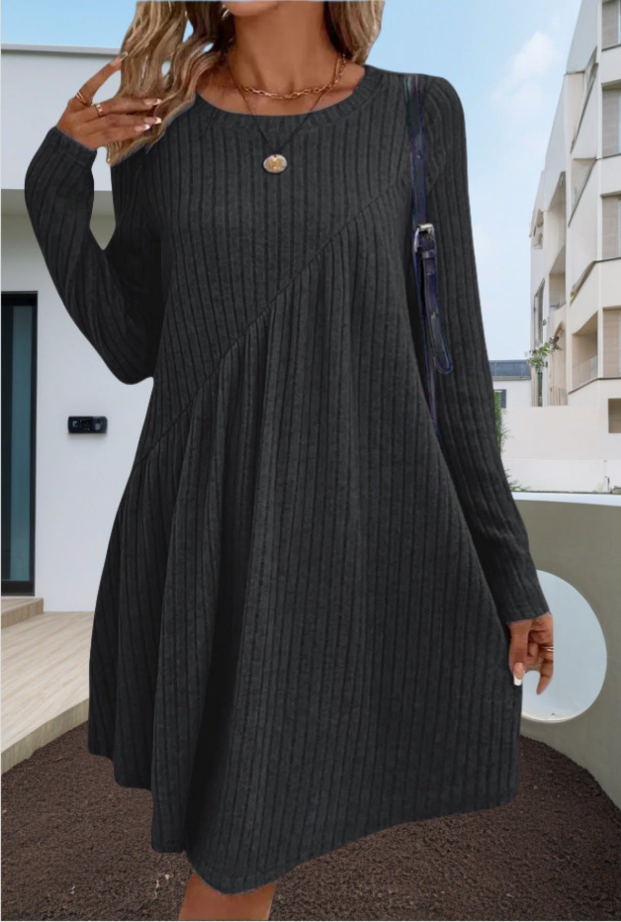 π Everyday Luxe Ribbed Knit Dress β Various Colours for Effortless Style