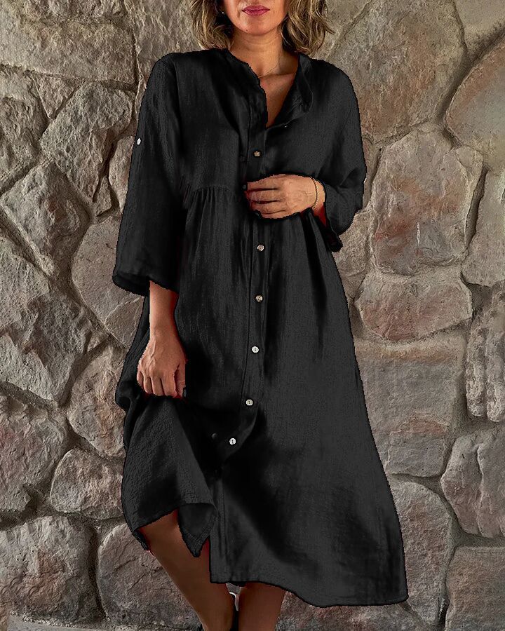 Hot Pink Button-Up Shirt Dress – Bold, Breezy, Beautiful 💃🌺