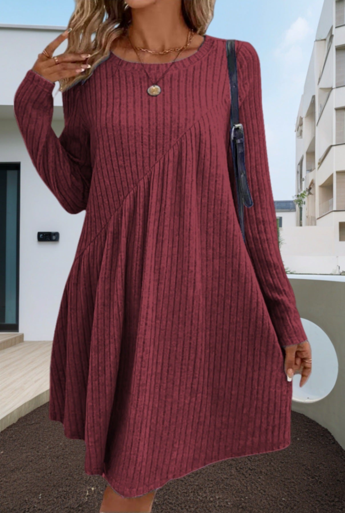 π Everyday Luxe Ribbed Knit Dress β Various Colours for Effortless Style