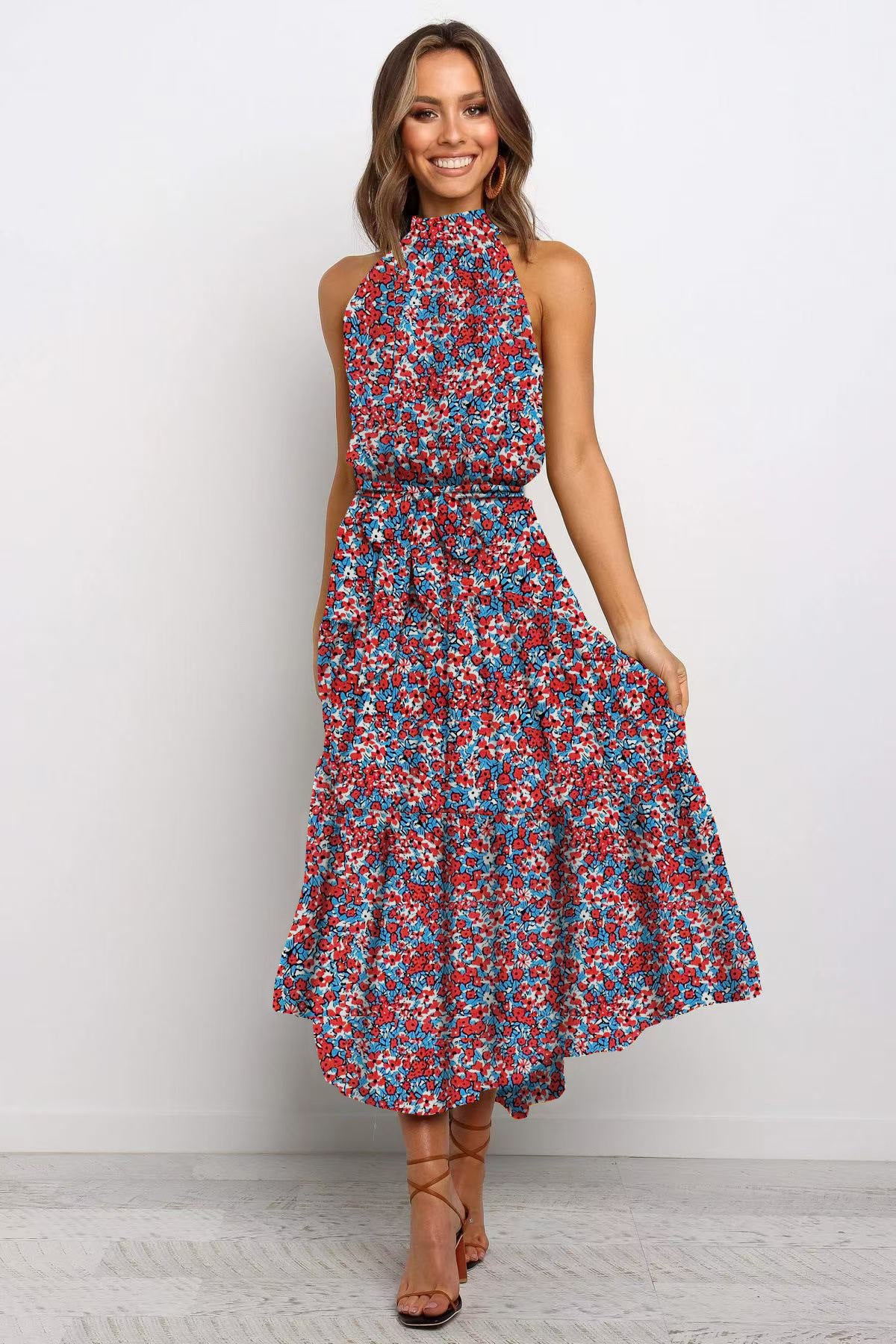 πΏ Title: βTwirl Into Summer: The Polka Dot Tiered Halter Dress β Now in Multiple Colours!β πβοΈ