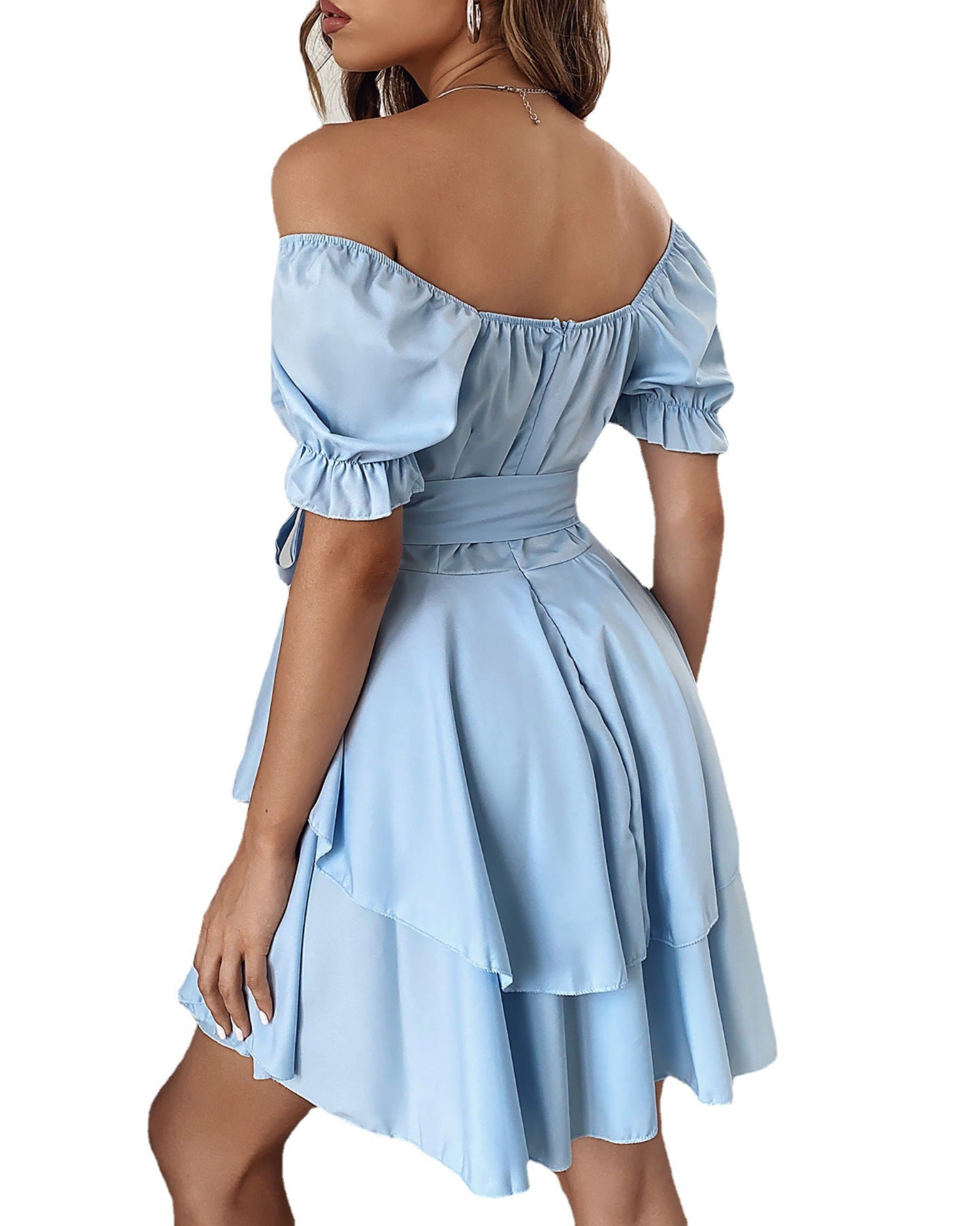 💎 Summer Breeze Off-Shoulder Ruffle Dress – Sweet, Flirty & Available in Various Colours