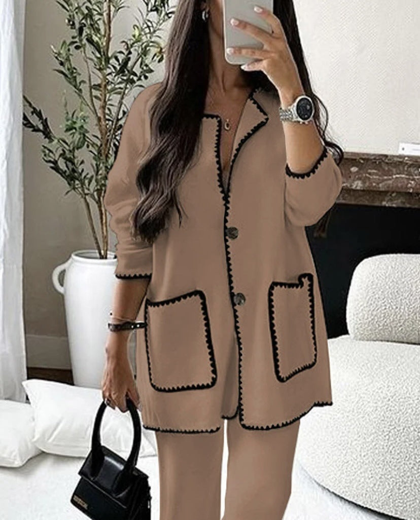 GY24199 fashionable patchwork patch bag suit European and American cross-border new products for autumn and winter 2023