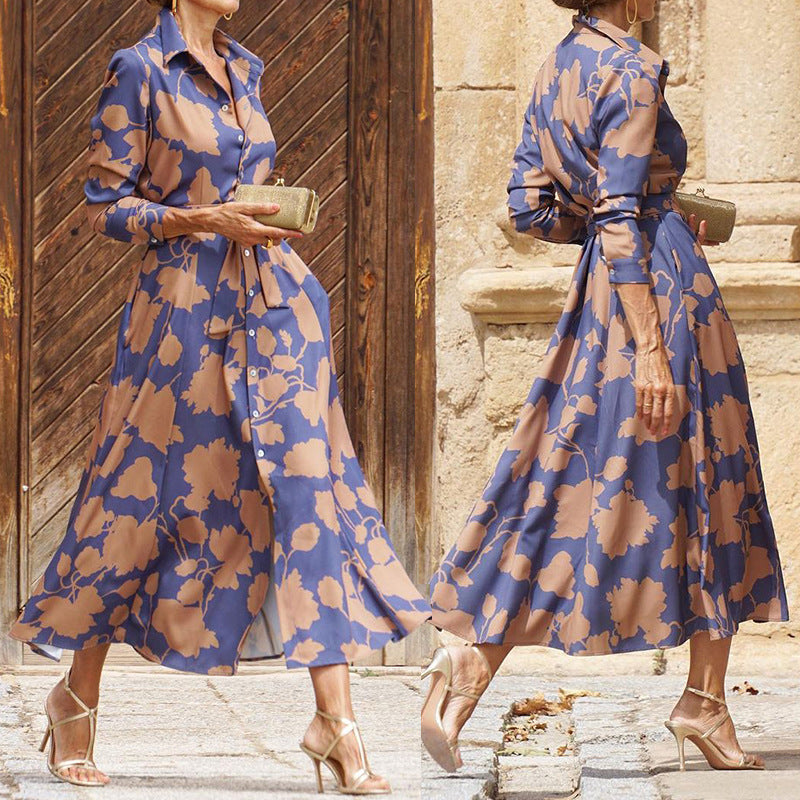 πΏ Luxe Bloom Button-Down Maxi Dress β Sophisticated Style with Timeless Florals πΈπ