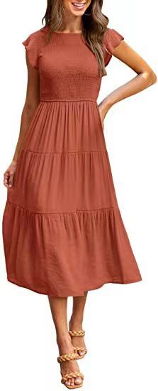 πΏ Everyday Charm Smocked Midi Dress β Comfy, Cute & Classic in Various Colours π«π
