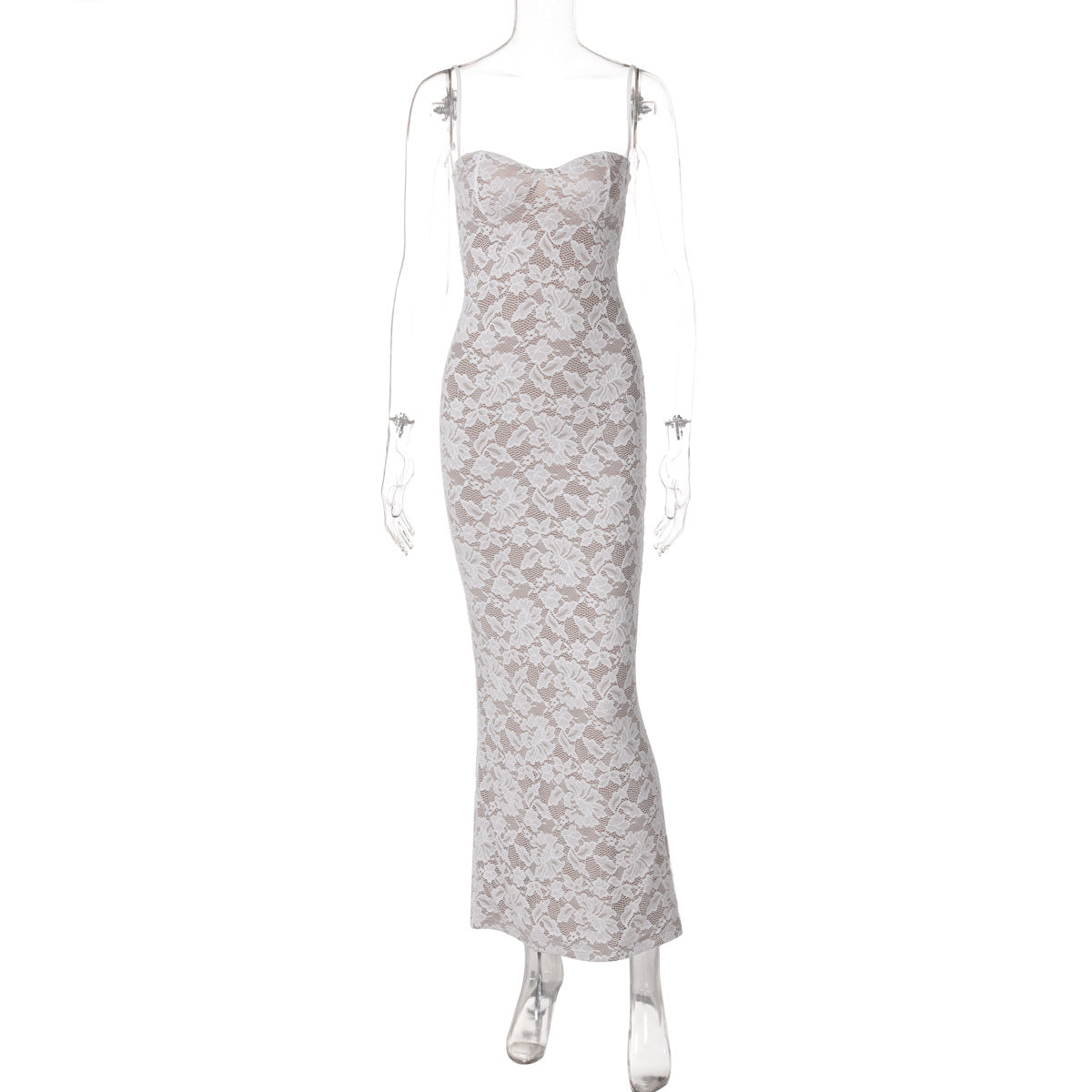 🤍 Title: “Lace & Grace: The Luxe White Lace Bodycon Dress That Turns Heads” ✨💫
