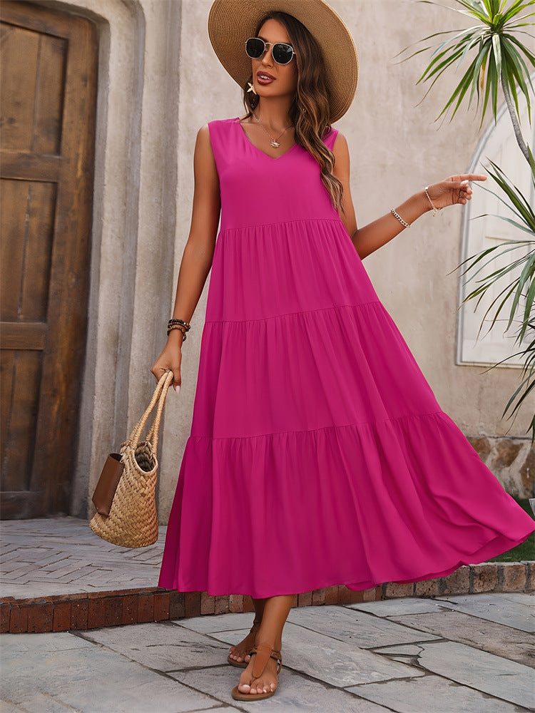 ๐ค Title: โThe Everyday Tiered Maxi Dress โ Effortlessly Elegant in Every Colourโ ๐๐