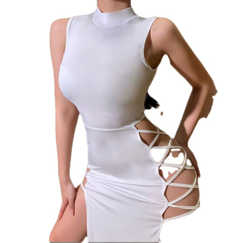 π€ Midnight Temptation Lace-Up Maxi Dress β Available in Various Colours