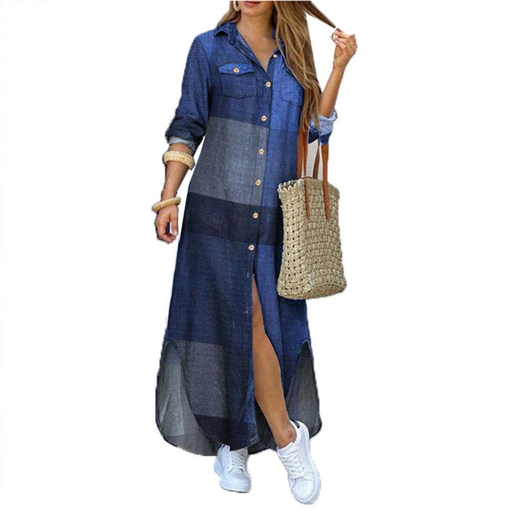 🧡 Title: “The Boho Button-Up Maxi: Effortless Style in Every Shade” 🌞👗