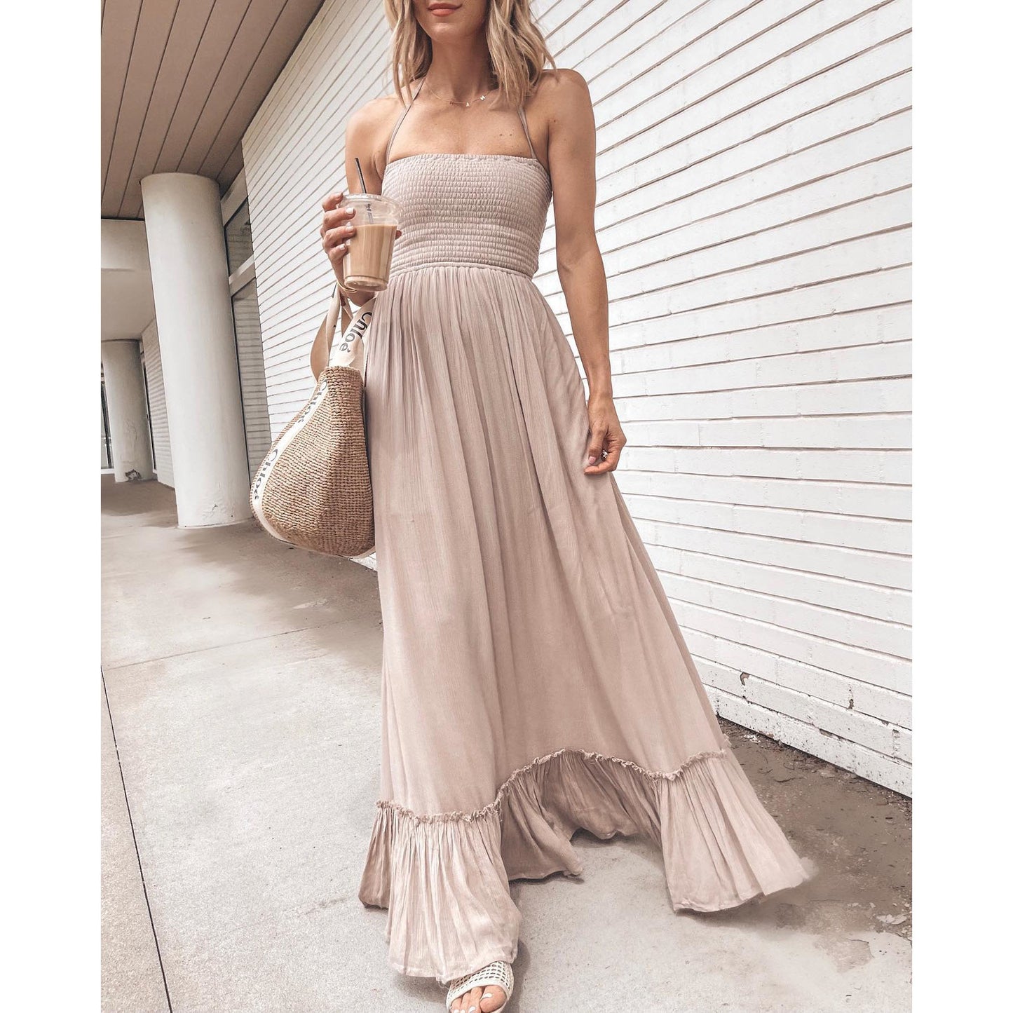 ✨ Boho Breeze Strapless Maxi Dress
