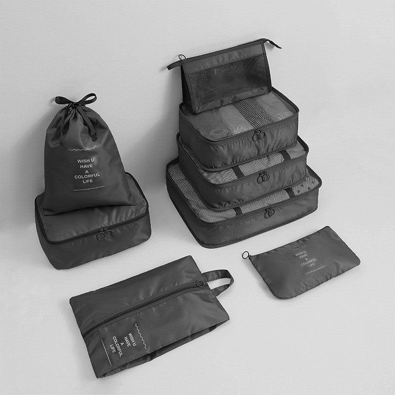 Travel storage bag eight-piece clothing storage bag clothing storage bag travel 6 7 8-piece storage set