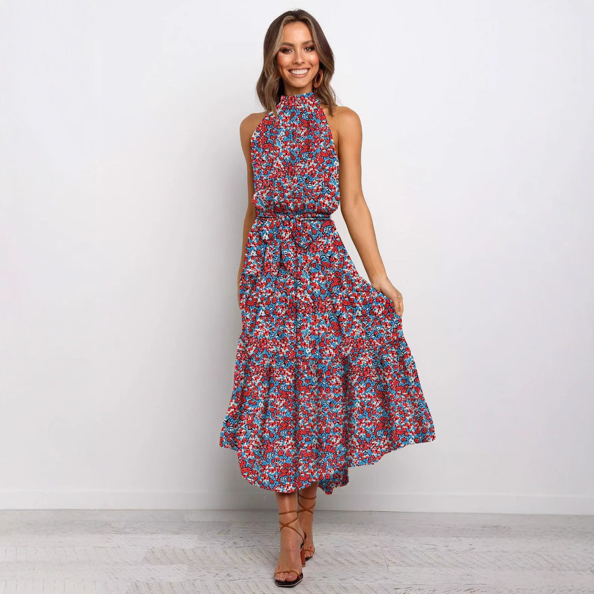 πΏ Title: βTwirl Into Summer: The Polka Dot Tiered Halter Dress β Now in Multiple Colours!β πβοΈ