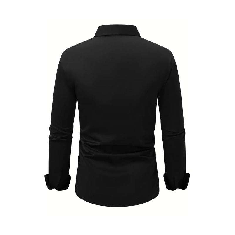 ๐ Menโs Slim Fit Long Sleeve Dress Shirt โ Sleek Style in Various Colours