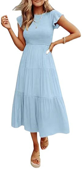 πΏ Everyday Charm Smocked Midi Dress β Comfy, Cute & Classic in Various Colours π«π